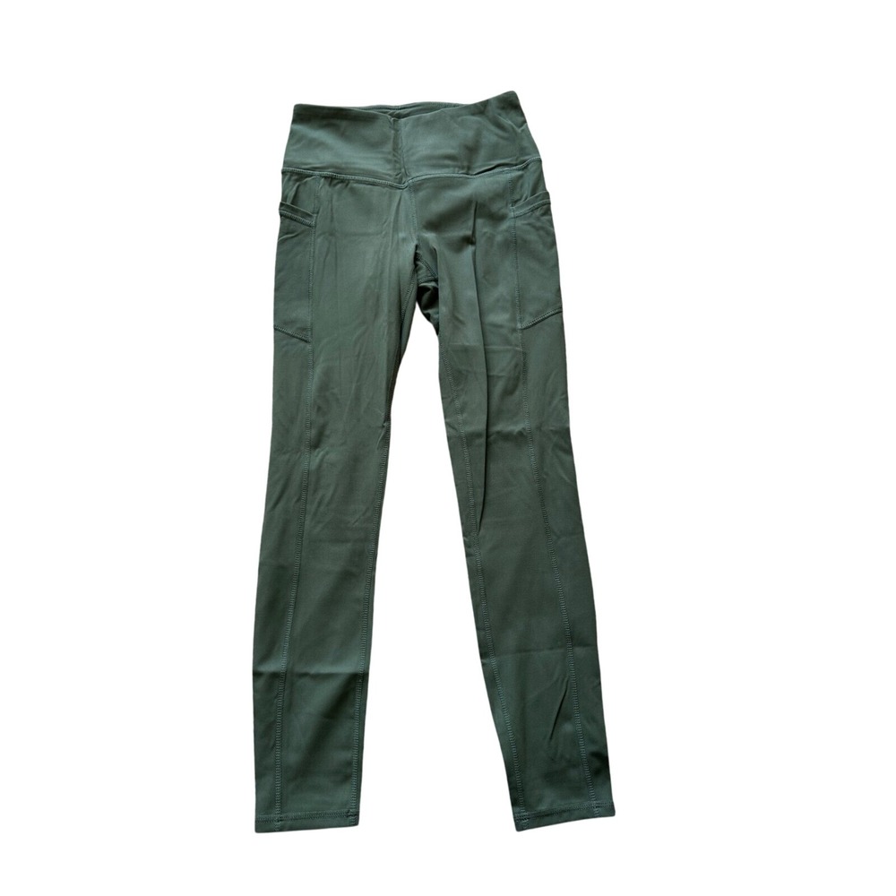 Gaiam Olive Green Athletic Leggings with Pockets XS